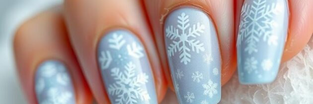 Śnieżynki na paznokciach – jak zrobić zimowy manicure w domu?