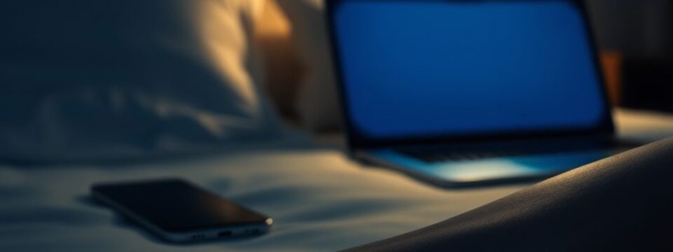 Niebieskie światło a sen i skóra: jak ograniczyć jego wpływ na rytm dobowy i starzenie się skóry